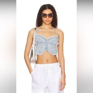 Superdown Analia Halter Top sz S